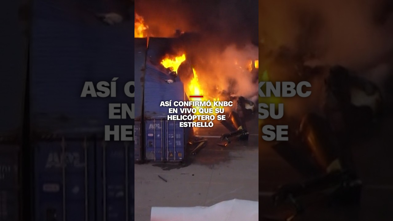 Телеканал KNBC в прямом эфире подтвердил, что его вертолет потерпел крушение.