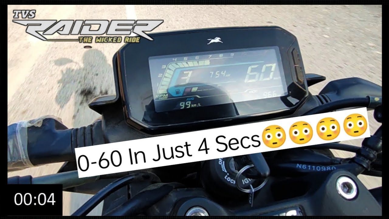 TVS Raider 125cc | Performance Test | 0-100 | In Just 4 Secs | Shocking Results | UP65 RACERS