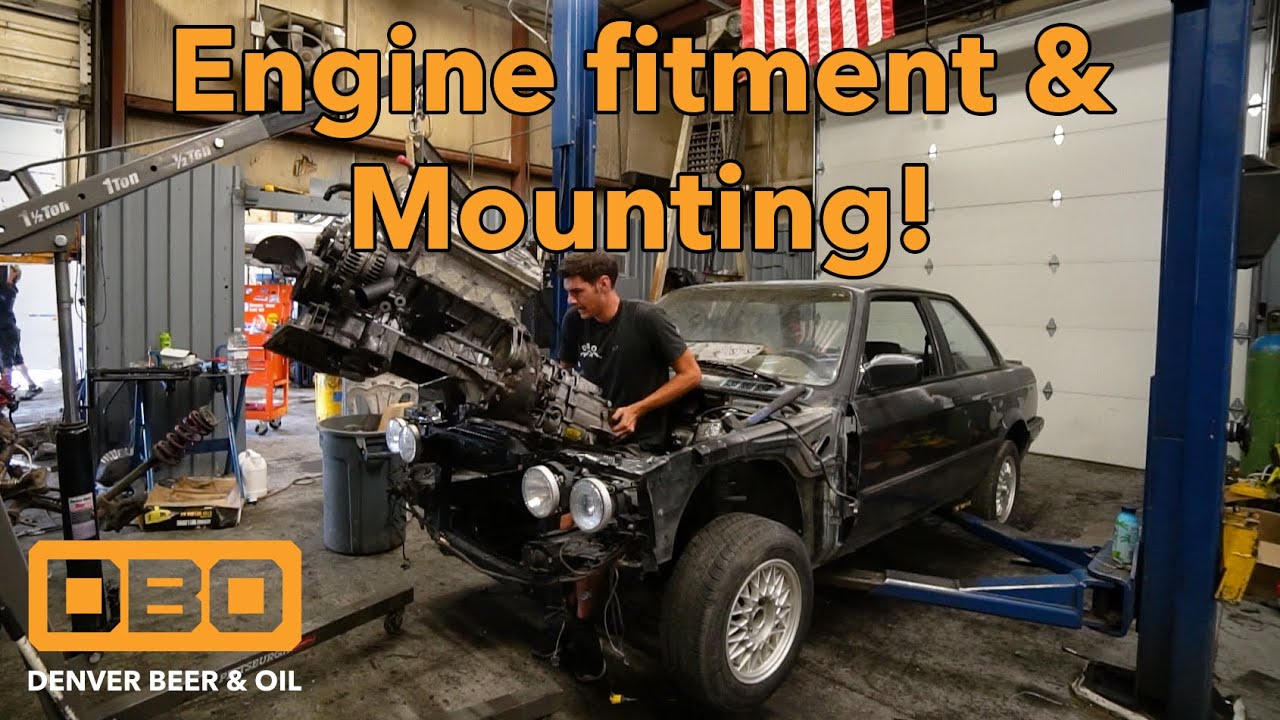M60 Swapped e30 Part 1! | Engine Test Fitment!