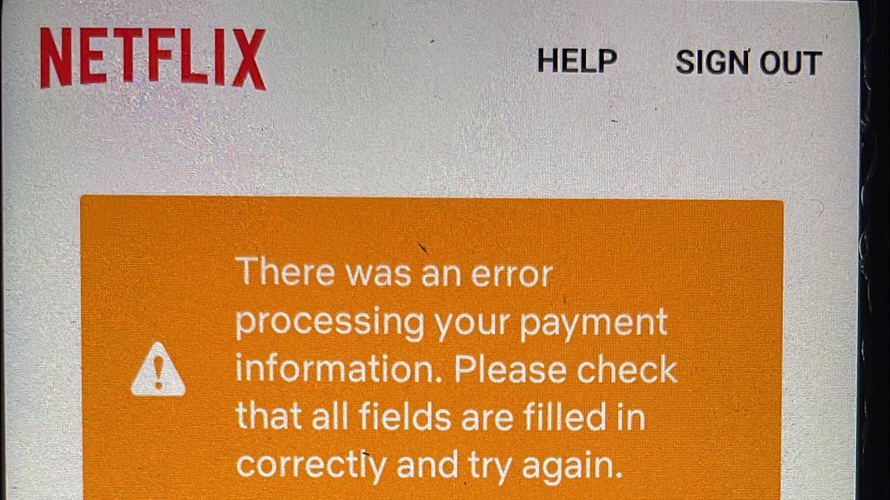There Was An Error Processing Your Payment Information Please Check That All Fields Are Filled Fixed