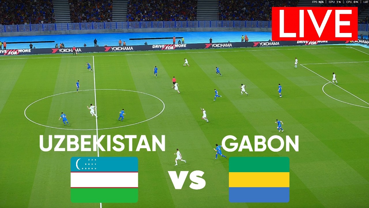 🔴LIVE : UZBEKISTAN VS GABON | INTERNATIONAL FRIENDLY 2026 | LIVE MATCH NOW | SIMULATION