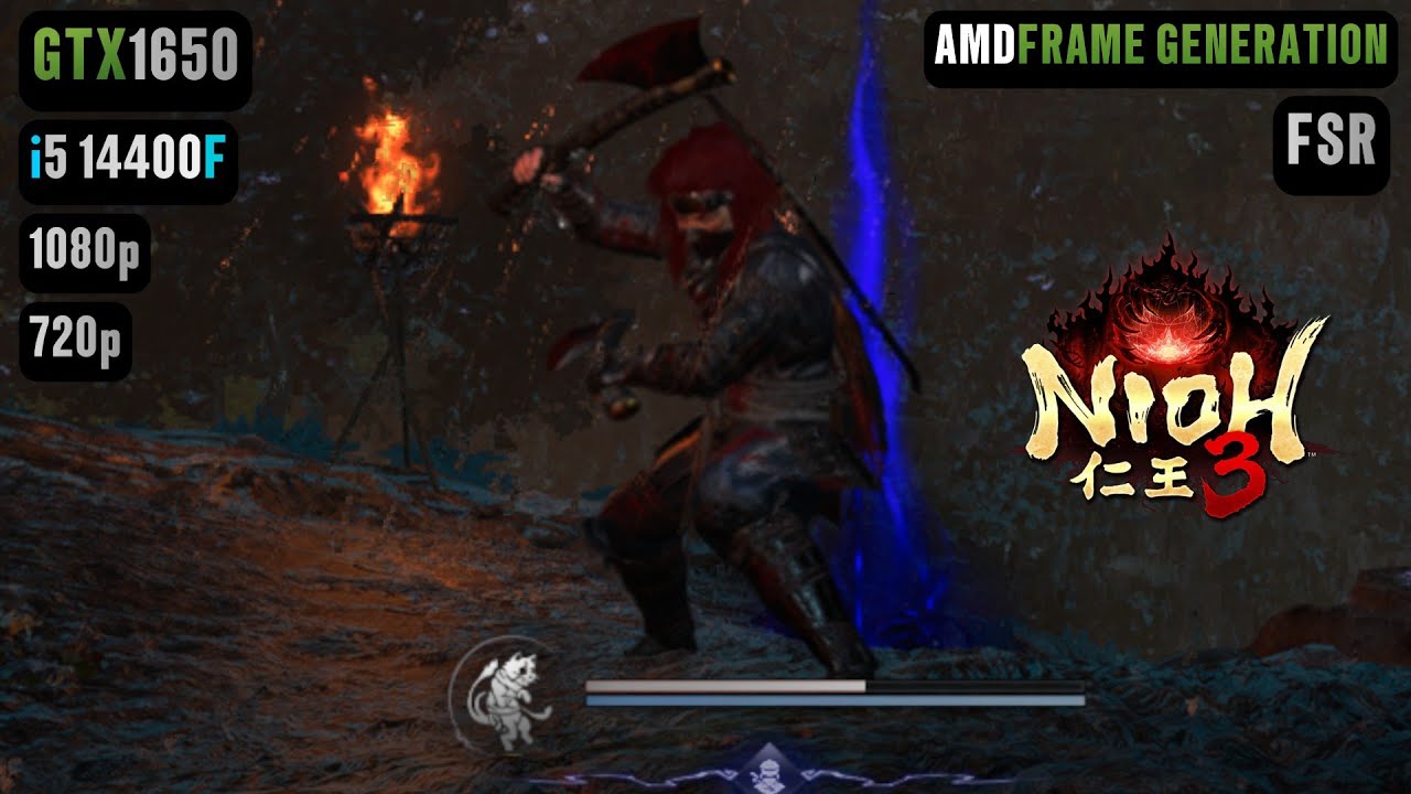 GTX 1650 Nioh 3 FPS TEST | Nioh 3 GTX 1650 & i5 14400F Benchmark 1080p/720p