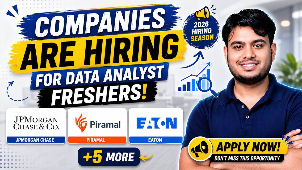 Data Analyst Hiring 2026 | Data Analyst Hiring for Freshers | Data Analyst Job Updates | Top VarSity