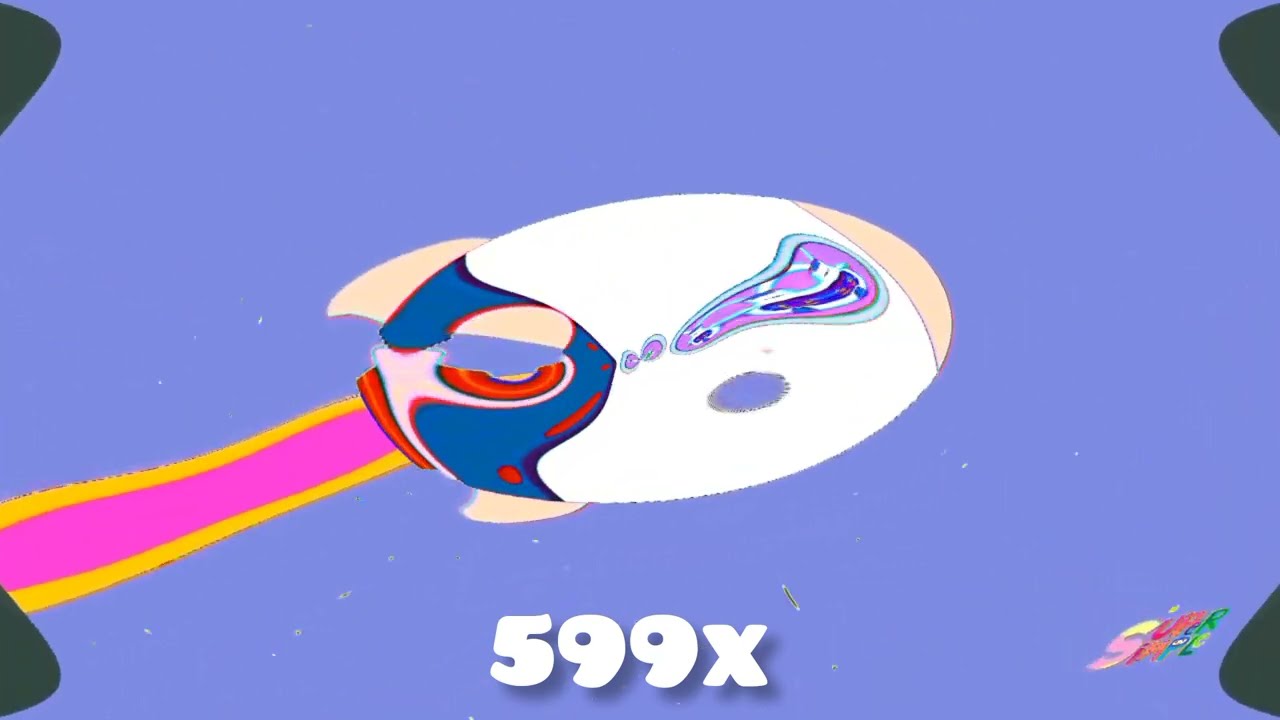 Super simple song Down in super rocket into at 9999999x speed klasky csupo Effects!
