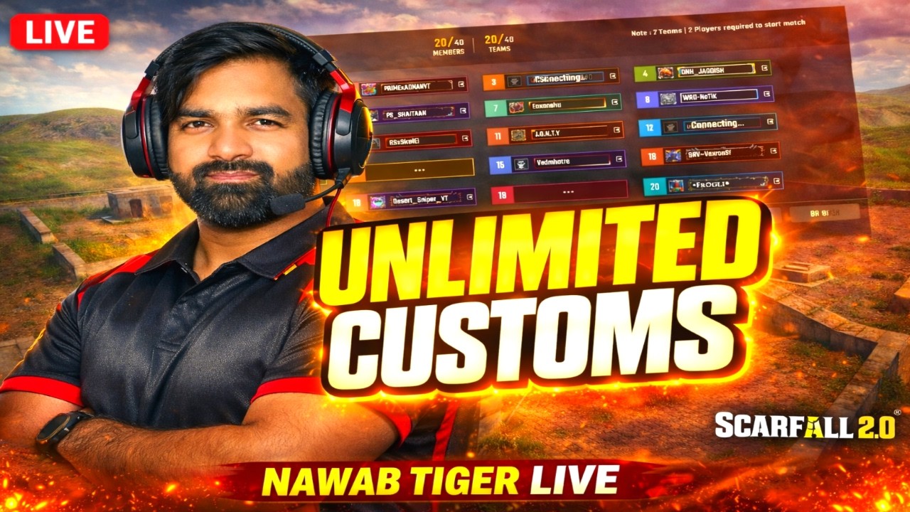 😍HAPPY HOLI SCARFALL 2.0 LIVE STERAM✌️JUNGE MAP😉   NEW INDIAN GAME #battleroyalegame