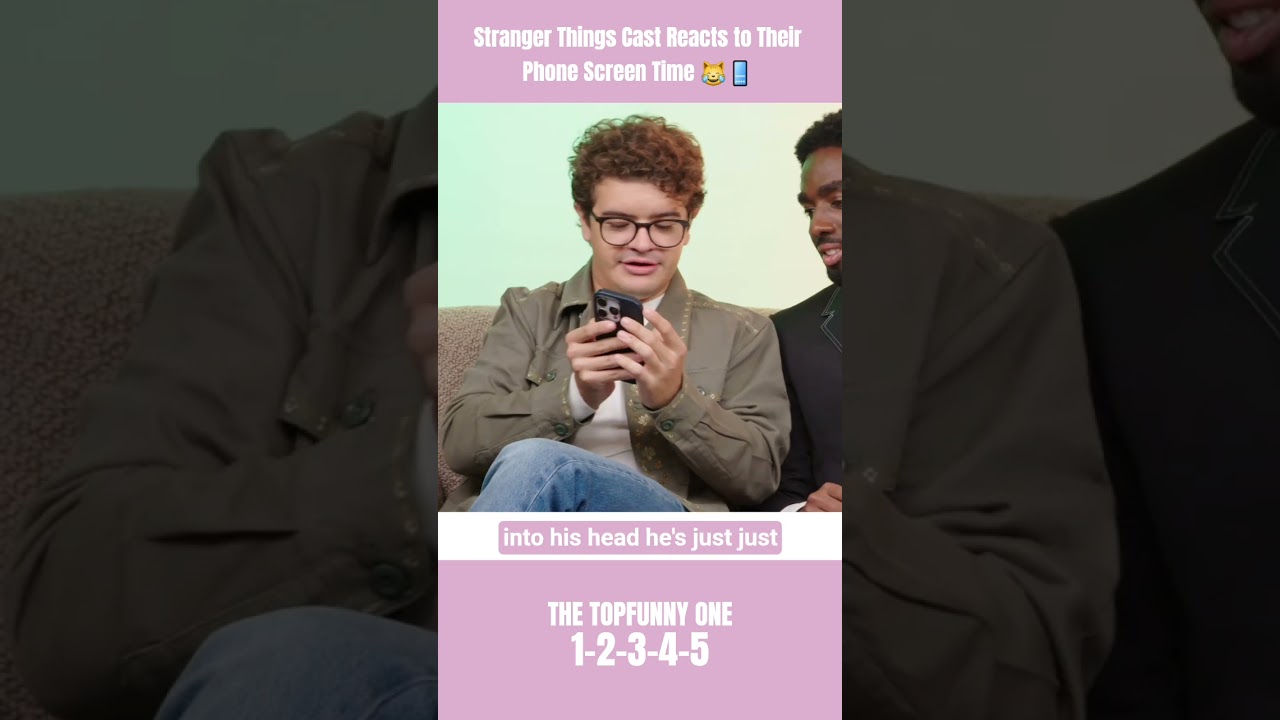 Stranger Things Reacts to Their Phone Screen Time 😹📱 