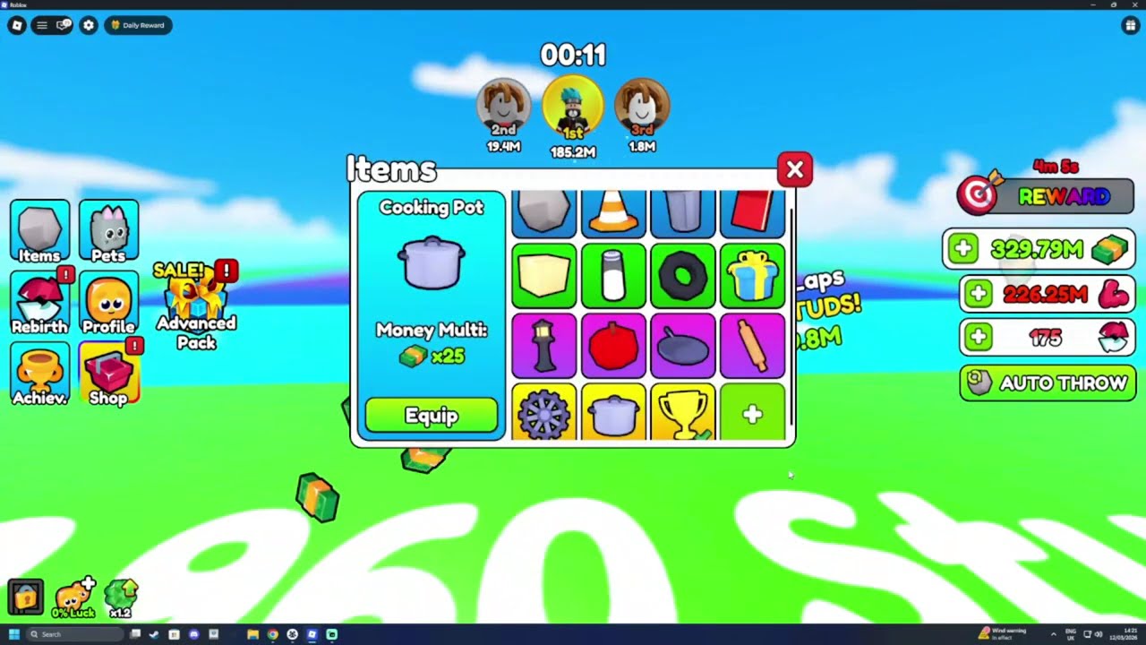 Throwing Game Gets CRAZY FAST in Roblox