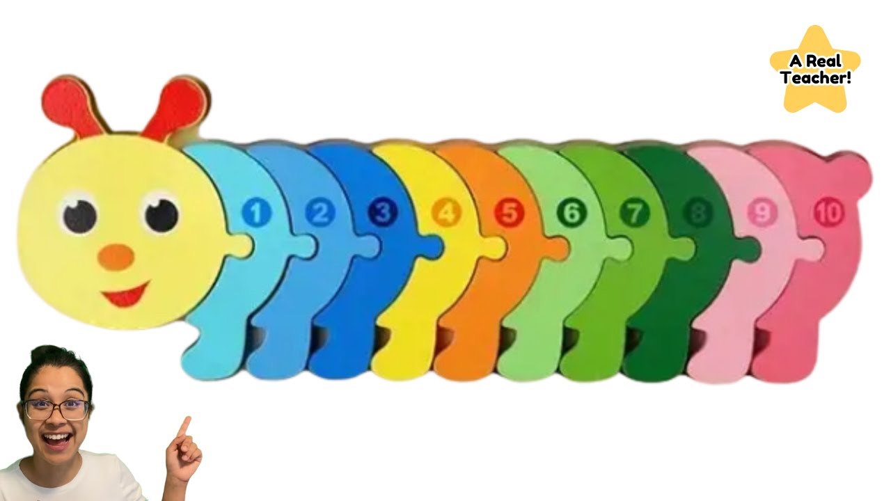 Count & Color with the Caterpillar! 🐛 Fun Puzzle Game for Kids | Learn Numbers & Colors
