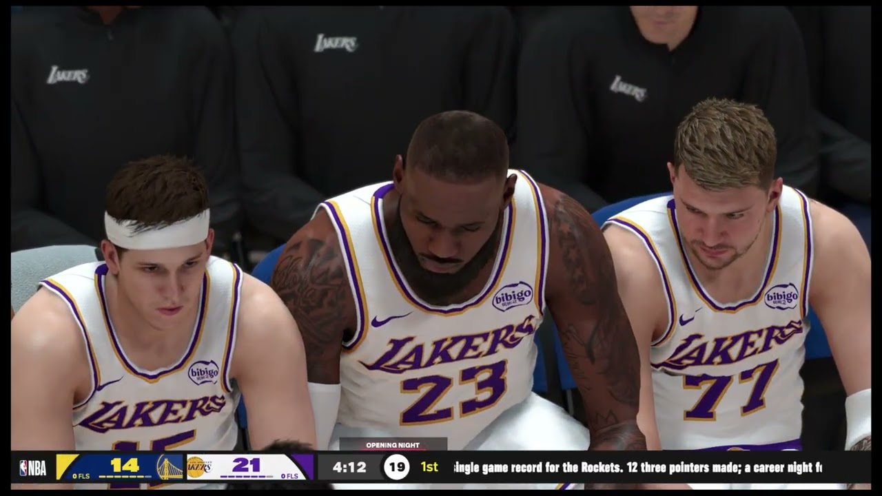 4K – PS5 – NBA 2K26 – 2025 – October 21st – Golden State Warriors at Los Angeles Lakers