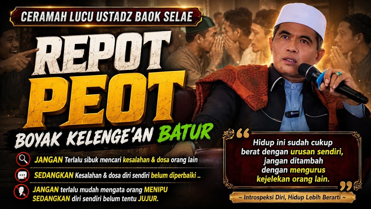 Ceramah Lucu Ust. Zulkarnaen Arifin‼️Repot Sik Kelenge'an Batur‼️Petelang Pahala Kebagusan