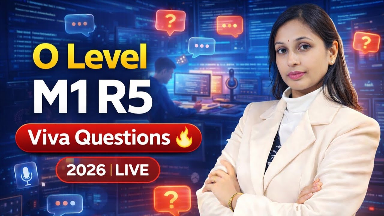 O LEVEL PRACTICAL VIVA QUESTION (M1 R5) IT TOOLS & NETWORK BASICS #olevel2026 #practical #lctimdl
