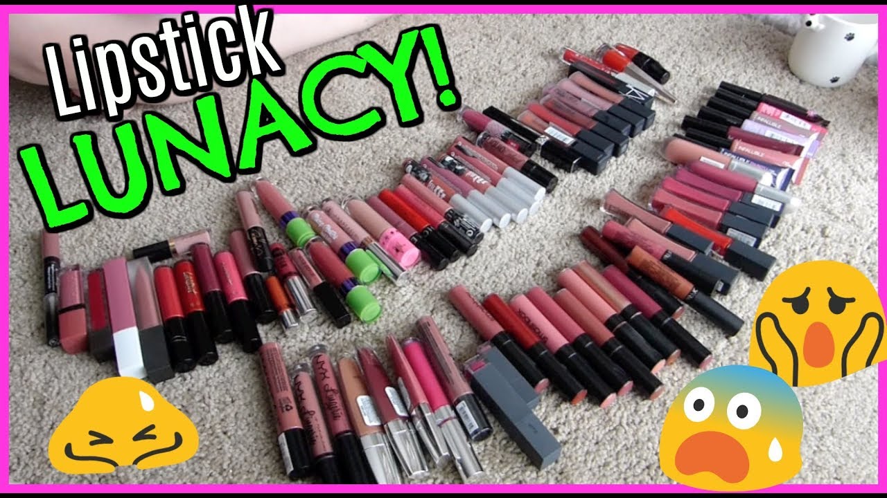 MAKEUP DECLUTTER 2018 | Liquid Lipsticks