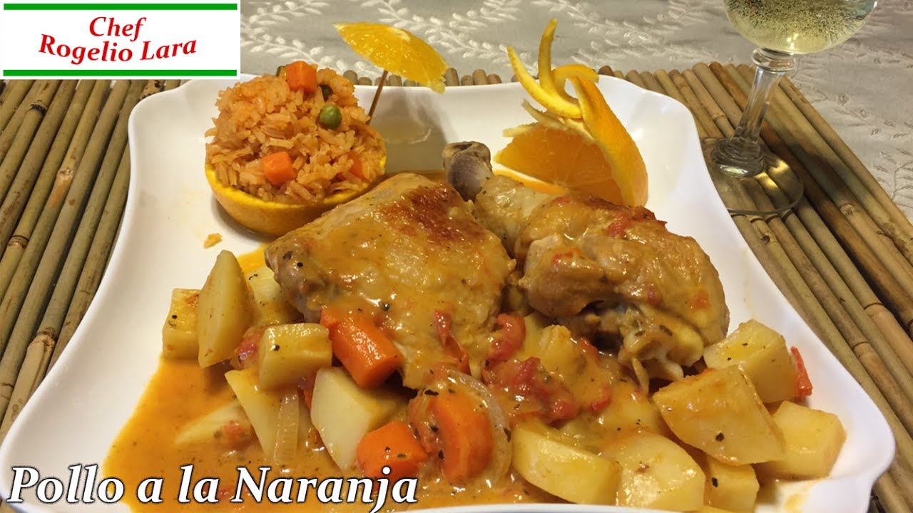 POLLO A LA NARANJA ,RECETA DELICIOSA