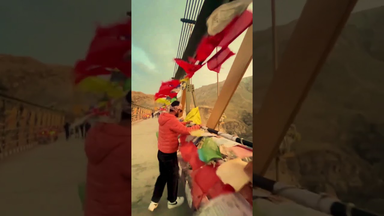 Highest Suspension Bridge in Asia! #ChichamBridge #SpitiValley#IncredibleIndia #HighestBridge#ladakh