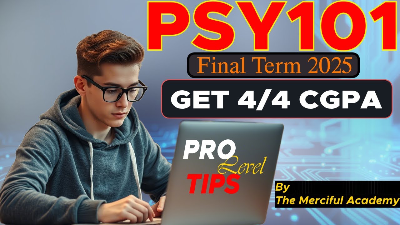 PSY101 Final term Preparation 2025 | Lecture Wise MCQs By The Merciful Academy