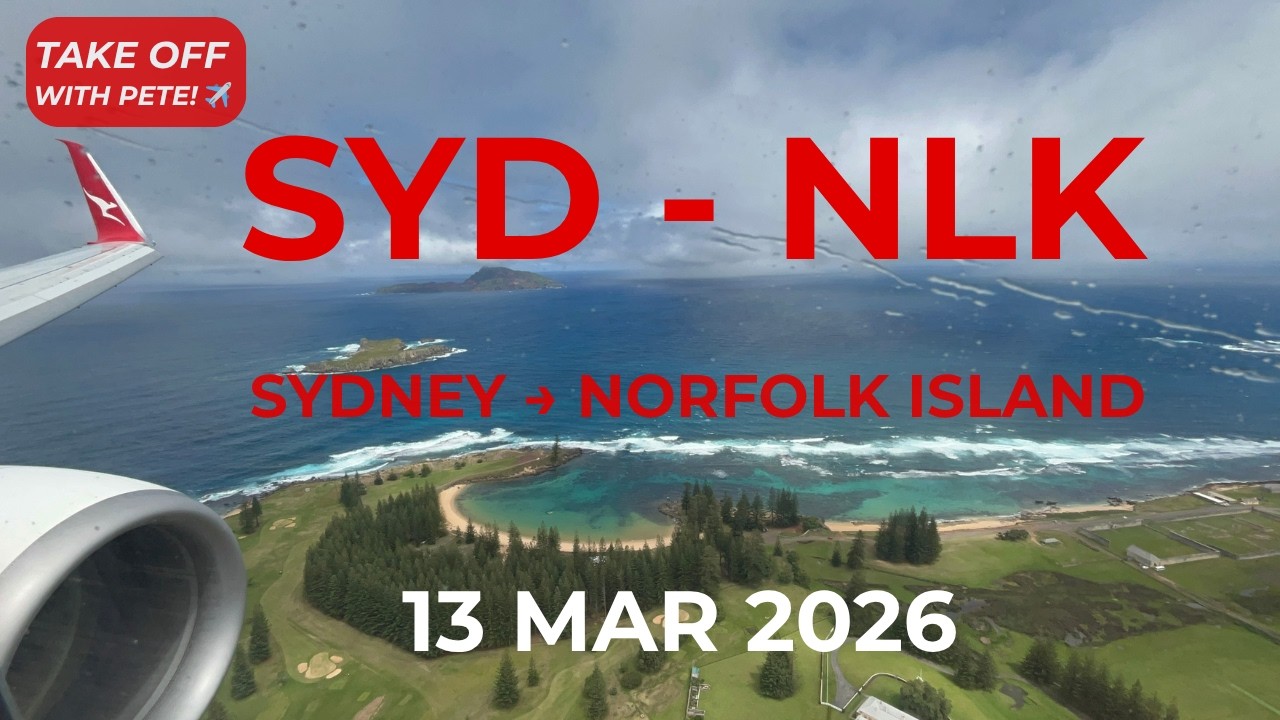 Take Off With Pete | QF179 Sydney to Norfolk Island | Qantas Boeing 737-800