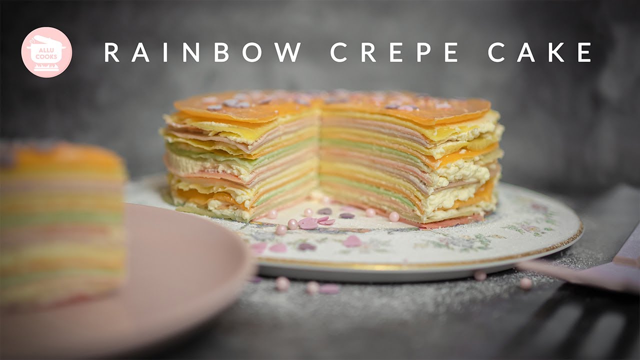 Mille Crepe | Rainbow Crepe Cake