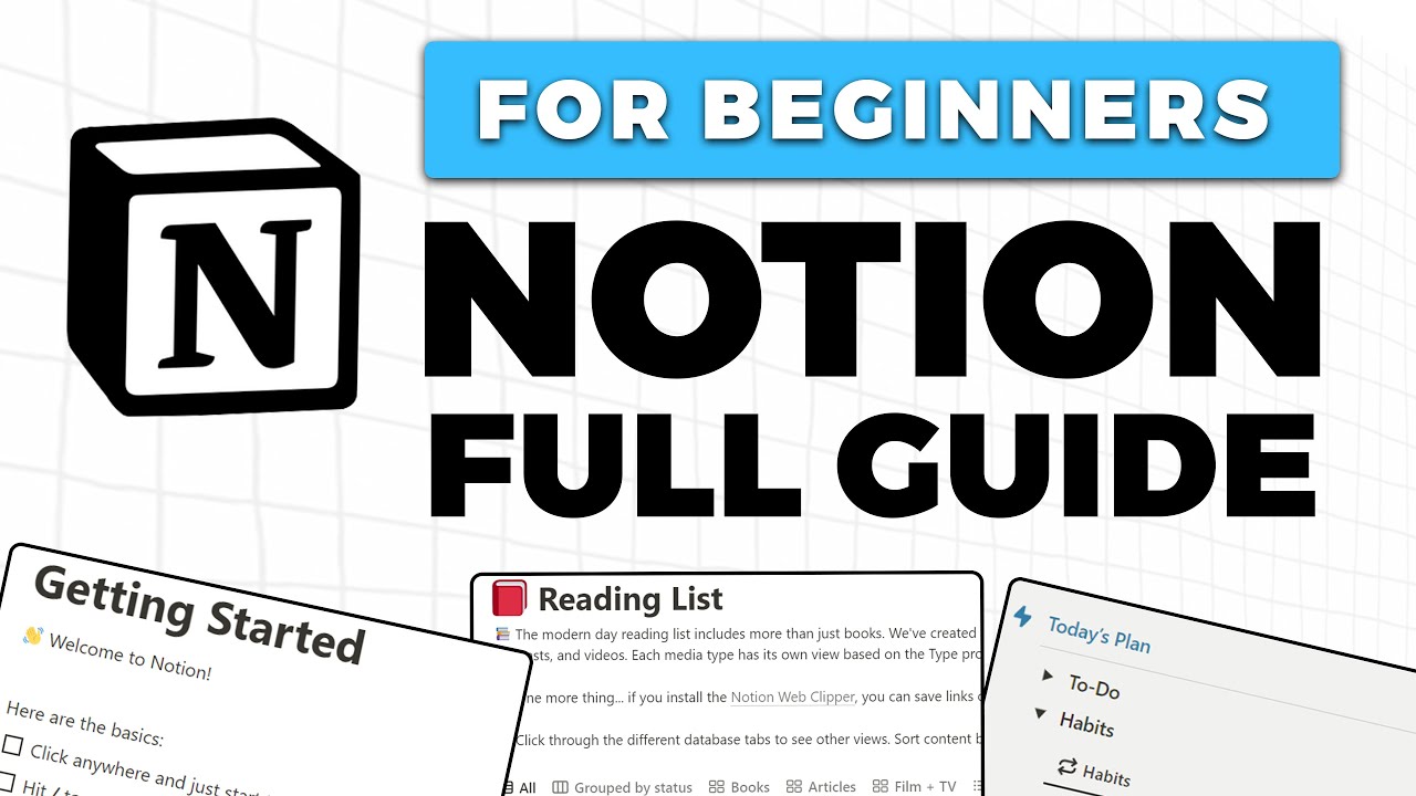 Notion Tutorial for Beginners! (Full Guide)