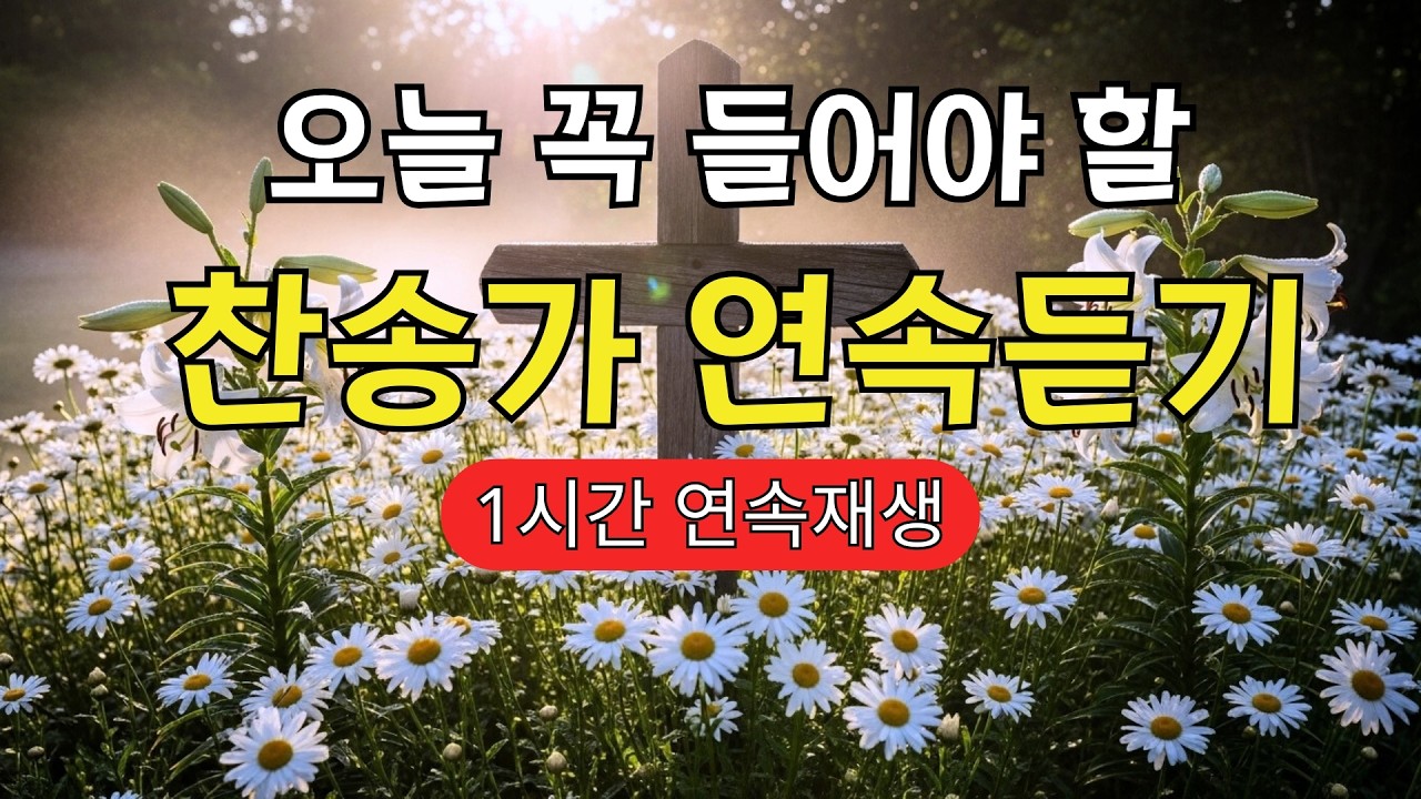 [찬송가 매일 1시간 연속듣기] 눈물 날 때 힘이 되어주는 주님의 사랑 | 치유찬송, 위로, 묵상음악