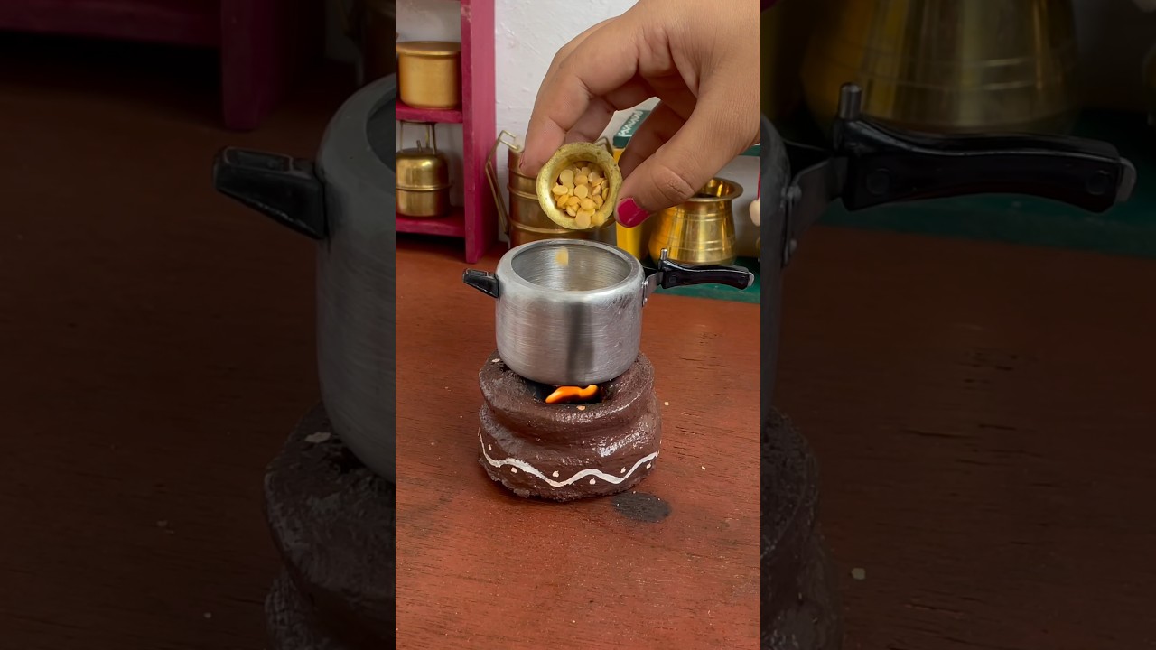 Miniature Dal Chawal in Pressure Cooker ❤️ #shorts #ytshorts #trending #viral