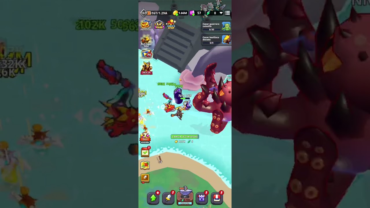 XP Hero - Subimos a 5 estrellas al héroe + Nueva arma Mítica #xphero  