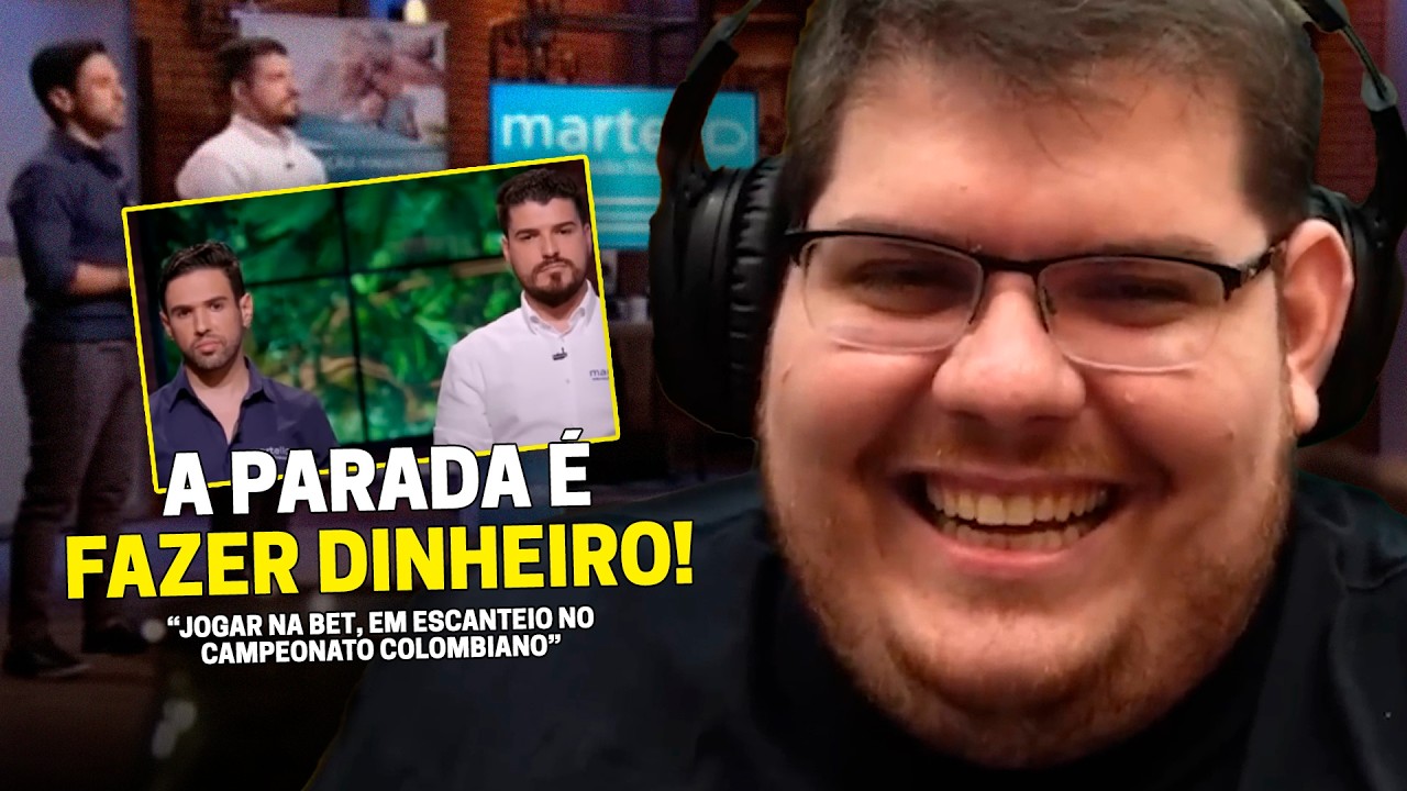 CASIMIRO REAGE: O CARA QUER VENDER MENTORIA NO SHARK TANK, PO!!!!!! | Cortes do Casimito