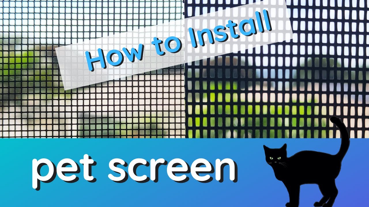 Замените стандартную оконную сетку на москитную сетку Pet Mesh от Inspire DIY Кент Томас