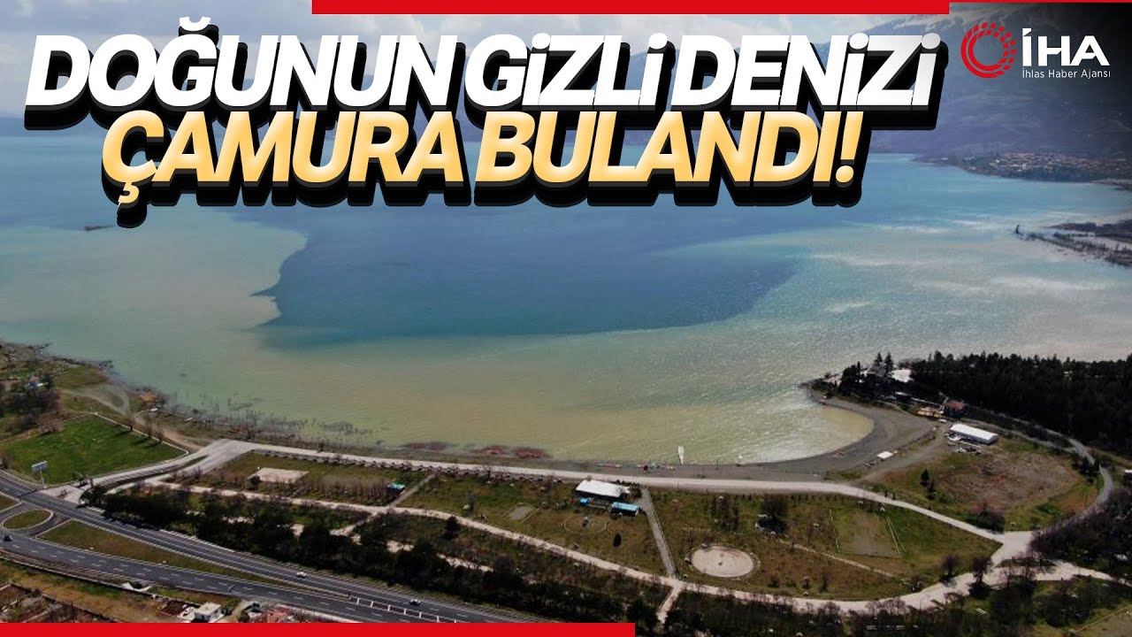Hazar Gölü'nün Kıyısı Renk Değiştirdi