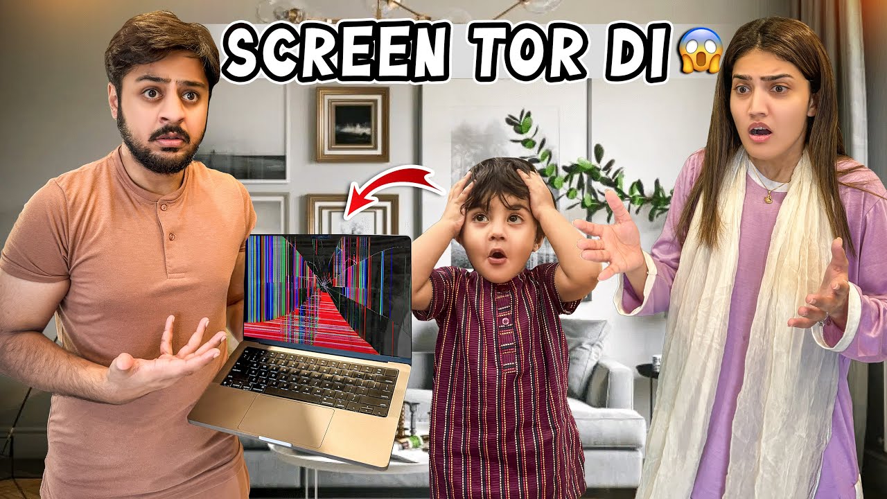 ZOHAN NY NEW LAPTOP KI SCREEN TOR DE 😱 | Areeb Ka Bht Nuksan Hogya 😡