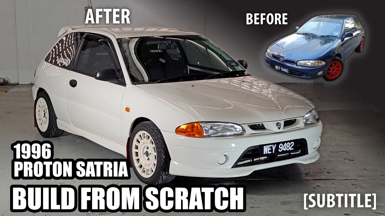 Rebuild the 1996 Proton Satria from scratch [subtitle]