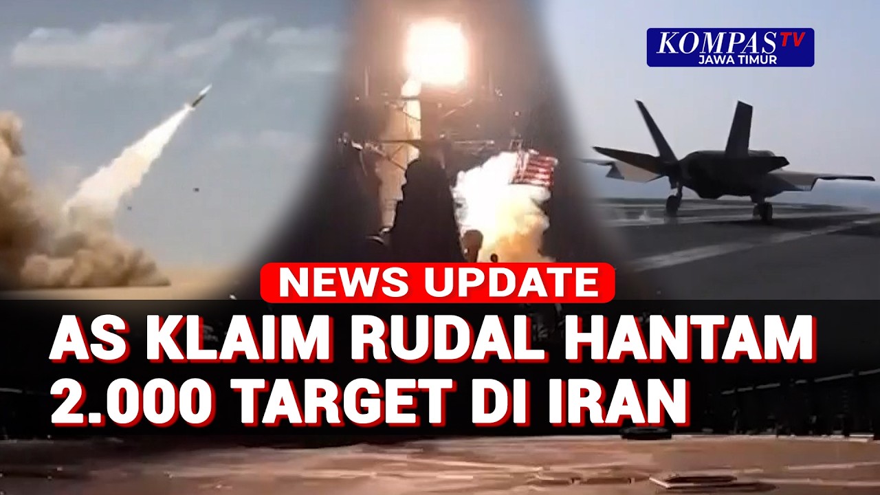 Kapal Perang dan Jet Tempur AS-Israel Gempur Iran, Klaim 2.000 Sasaran Dihantam!