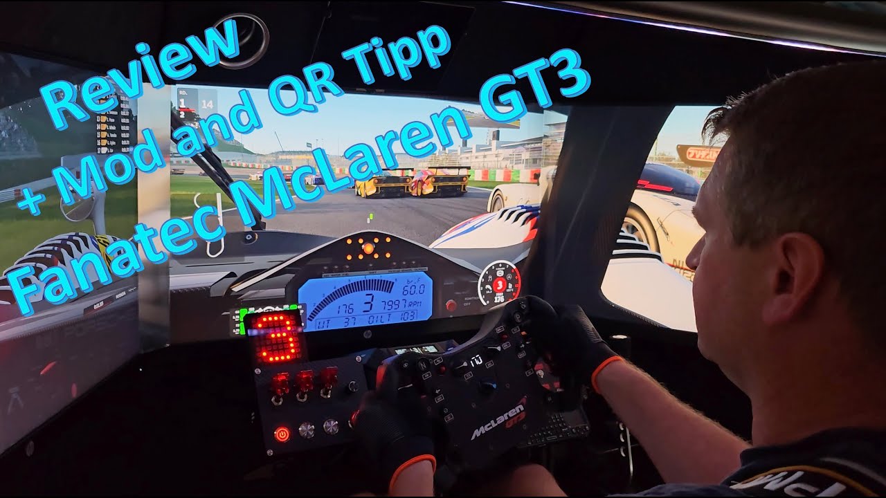 Review Fanatec McLaren GT3 V2 Review mit Shifter Mod und QR Tipp