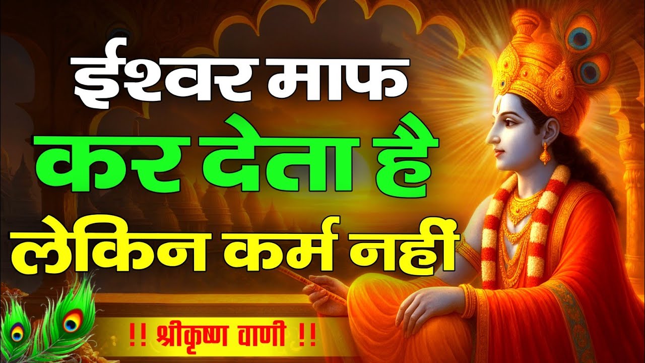 ईश्वर माफ कर देता है लेकिन कर्म नहीं | Krishna Motivational Speech | Krishnavani |#krishnamotivation