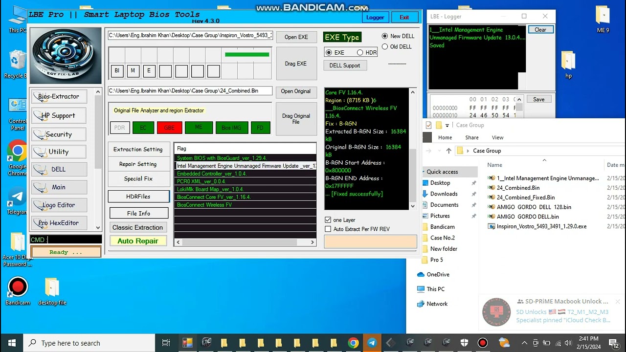Dell 8MB+16MB Bios Fixed With Put Last Version ME_Region | LBE-PRO | BiosFixBd | Ibrahim Khan