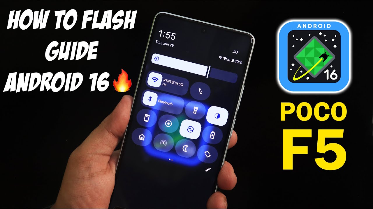 How To Flash Android 16 On POCO F5! 🔥 Ft. EvolutionX v11