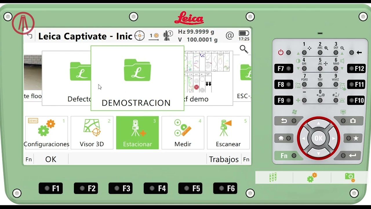 Introducción al manejo de estaciones totales Leica Captivate