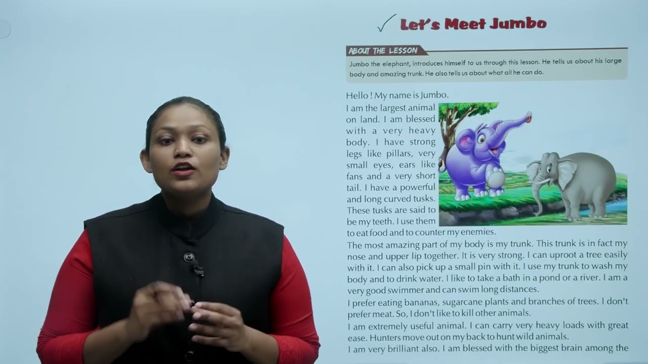 Ch 8 | Future India | English | Class 3 | Let's Meet Jumbo  | For children