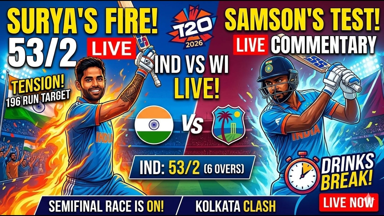 IND 53/2: मुश्किल में टीम इंडिया! 196 का लक्ष्य, क्या होगा चमत्कार? | India vs West Indies Live