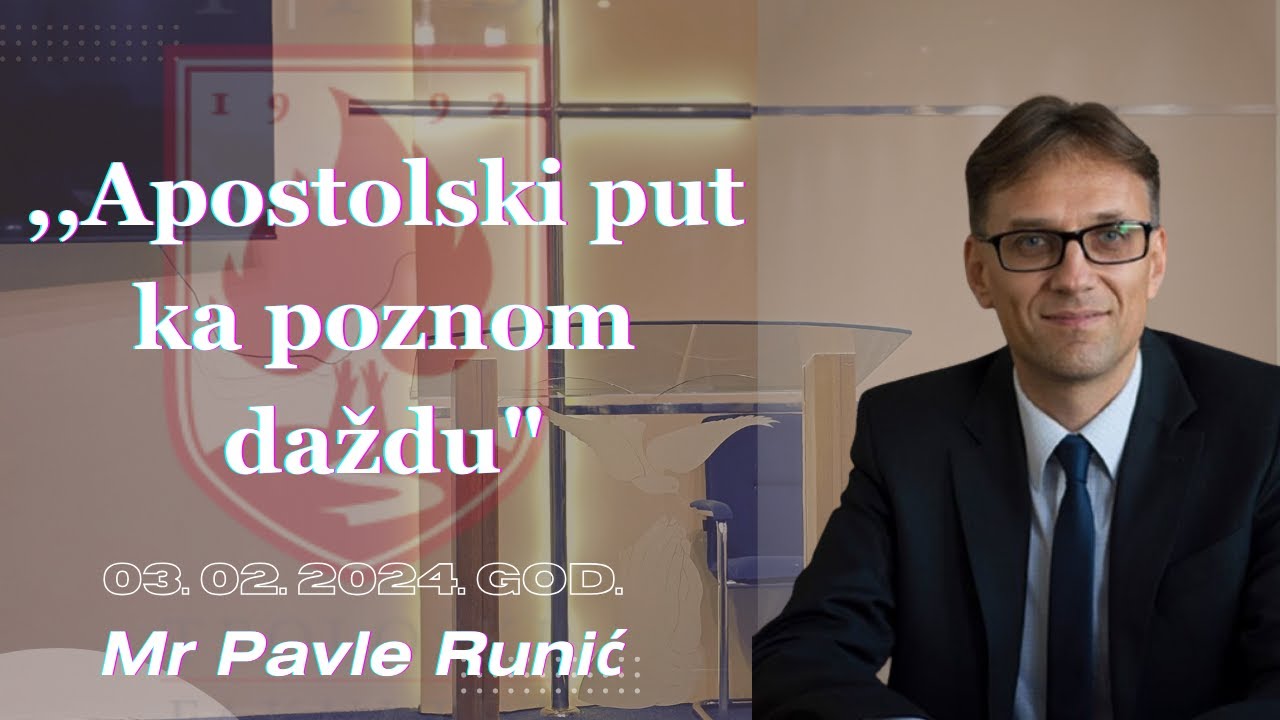 ,,Apostolski put ka poznom daždu