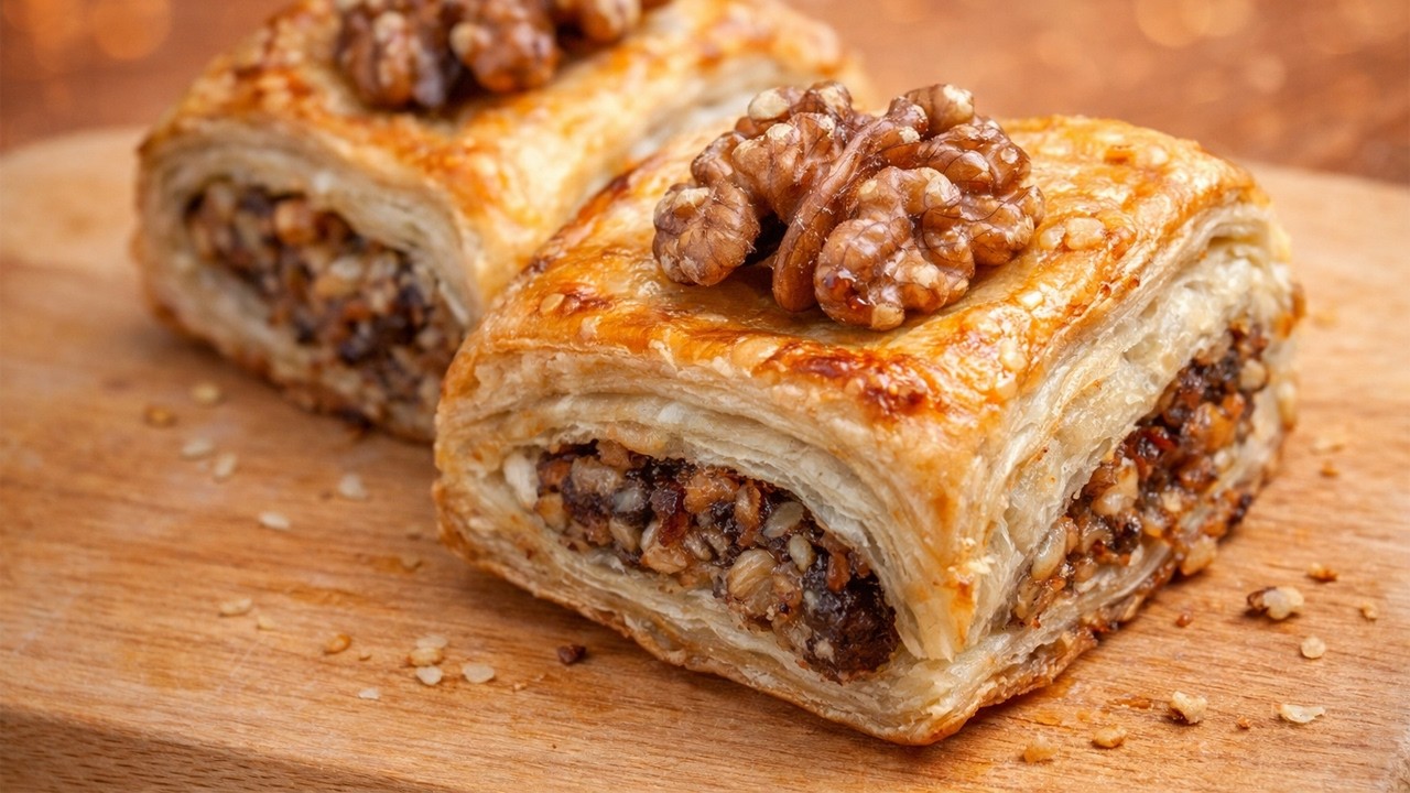 Do You Have Puff Pastry & Walnuts? This Crispy Secret Recipe Is So Easy! 🥐🌰