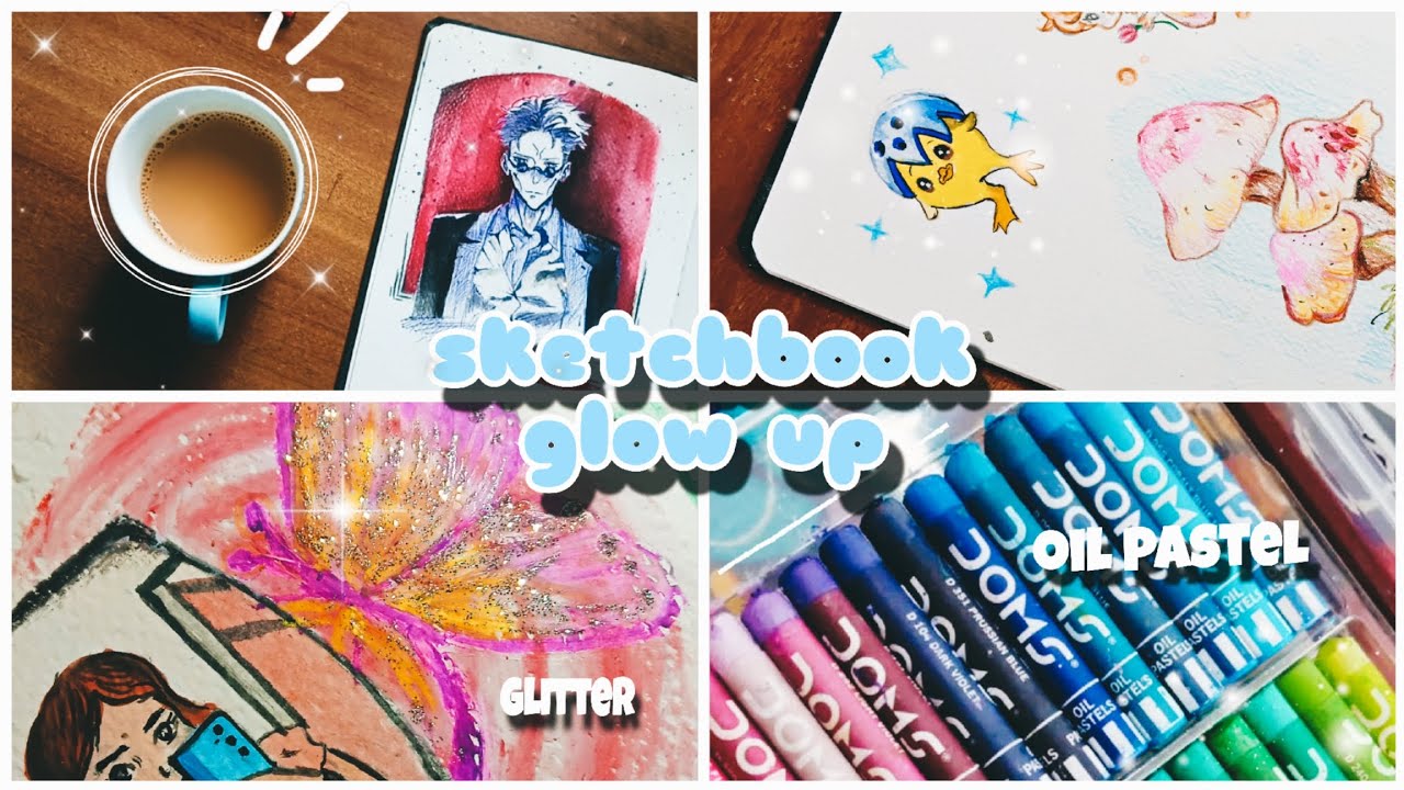 Turning My Boring Sketchbook Pages Into Cozy Aesthetic Art✨️  relaxing video