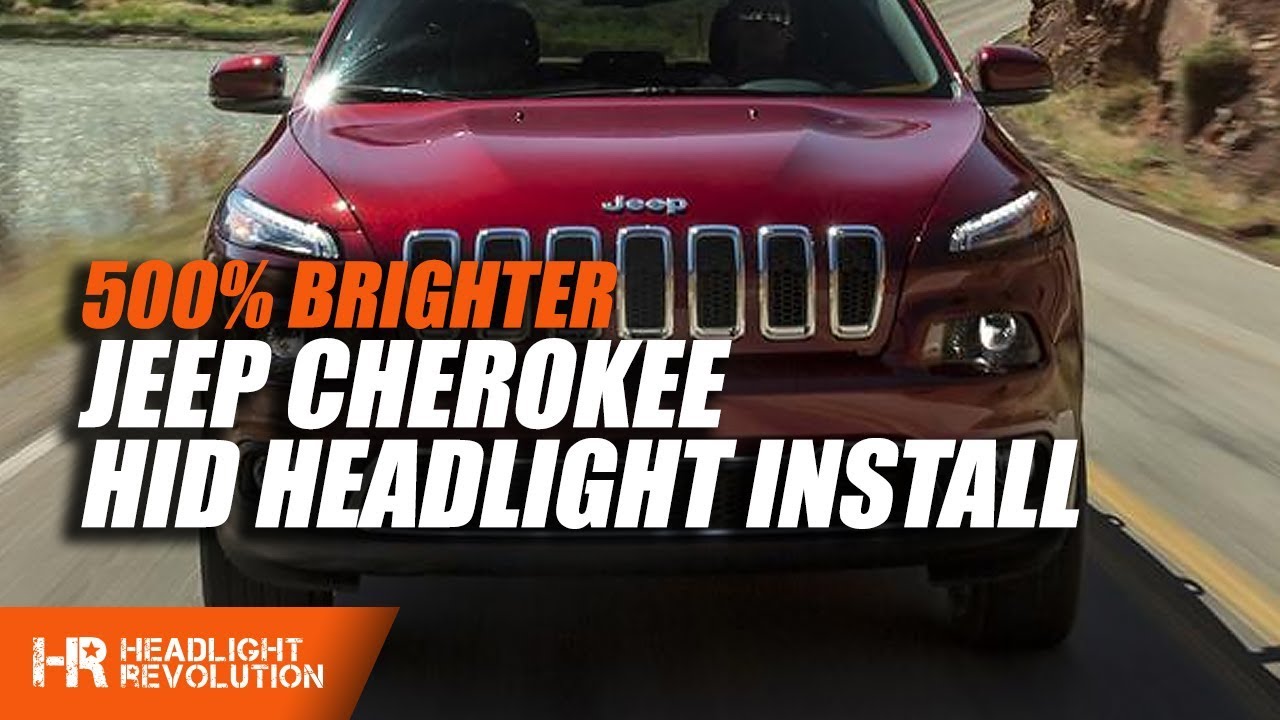 Jeep Cherokee 2014-2017 HID Install 514% BRIGHTER