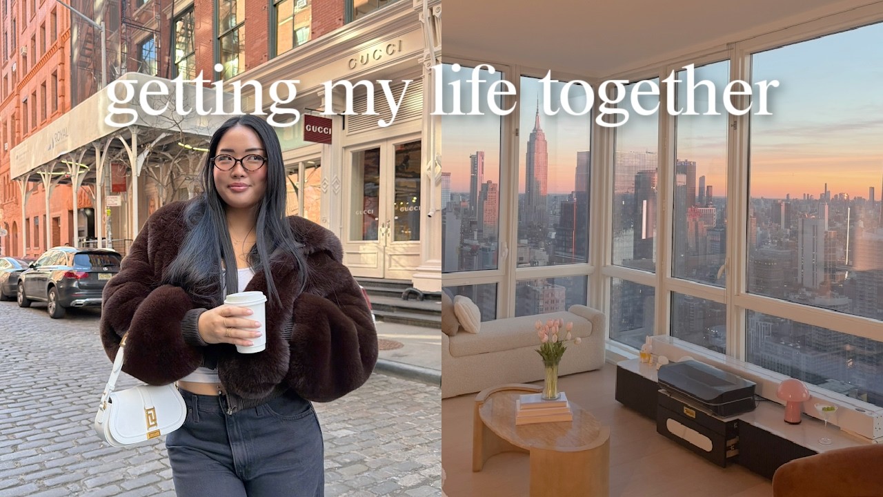getting my life together in NYC ✨ realistic reset, productive days, sunset run & healthy habits