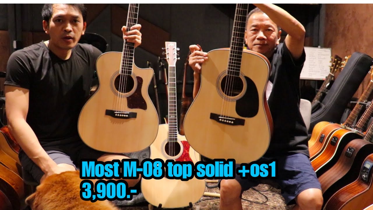 กีต้าร์โปร่งไฟฟ้า Most M-08 top solid+os1 3,900.-