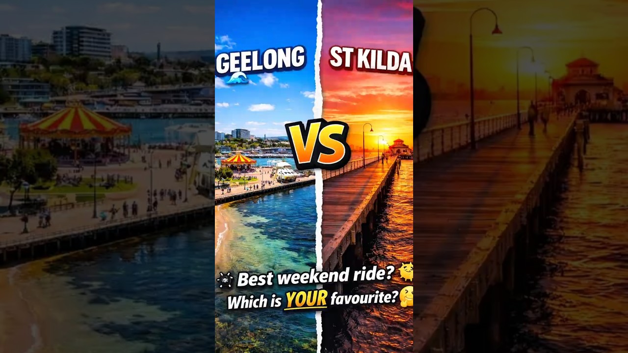 Best Weekend Ride? 🏍️ Geelong Waterfront vs St Kilda Pier