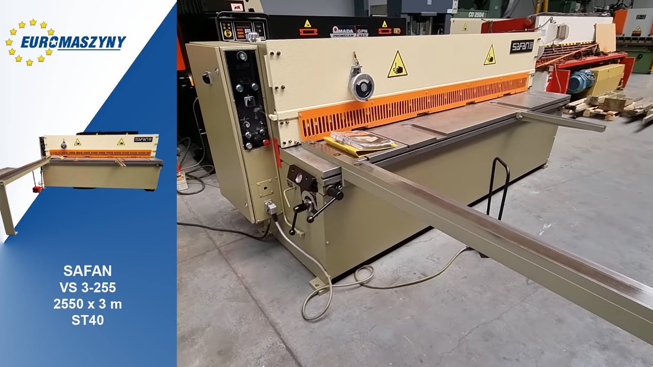 Safan VS2550x3 guillotine shears