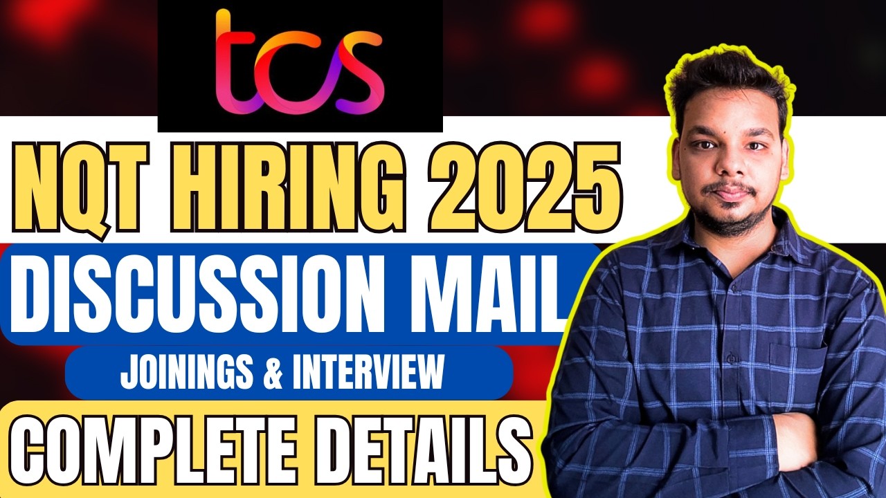 TCS Discussion Mail | Survey & Document | Interview Update Mails | TCS NQT Hiring Update