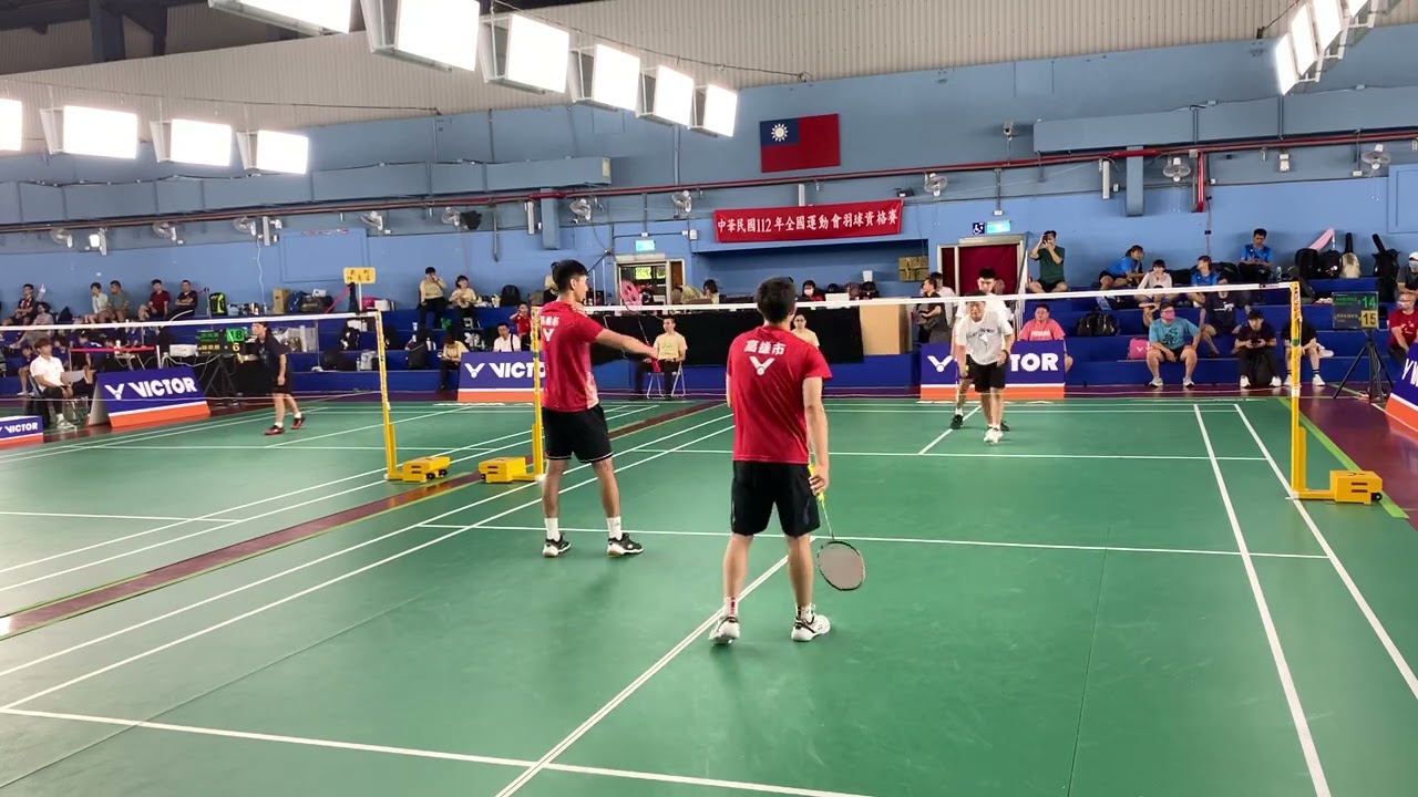 2023全運會男團資格賽 高雄市vs澎湖縣 第三點 曾敏豪胡晧翔 vs 劉韋奇劉家愷