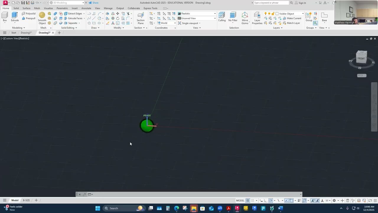 CADD 1108 3D Objects Part 1