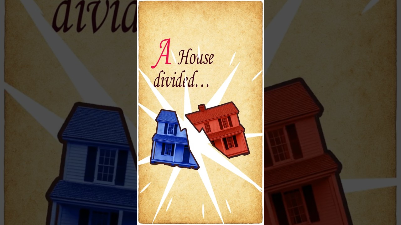 A House Divided              #politicalcartoon #animatedshorts #satire #trumpteam #trumptexts #funny
